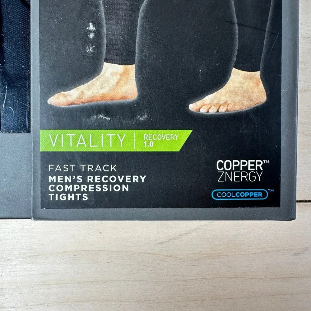 NWT Tommy Copper‎ Vitality Recovery Compression Tights Mens S Fast Track